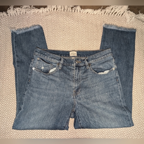J. Crew Women's Blue Straight Leg Jeans/ Slim Boyfriend Jeans - Picture 1 of 6